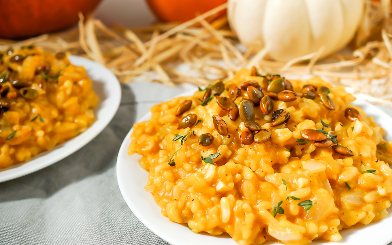 VegNews.CreamyPumpkinRisotto