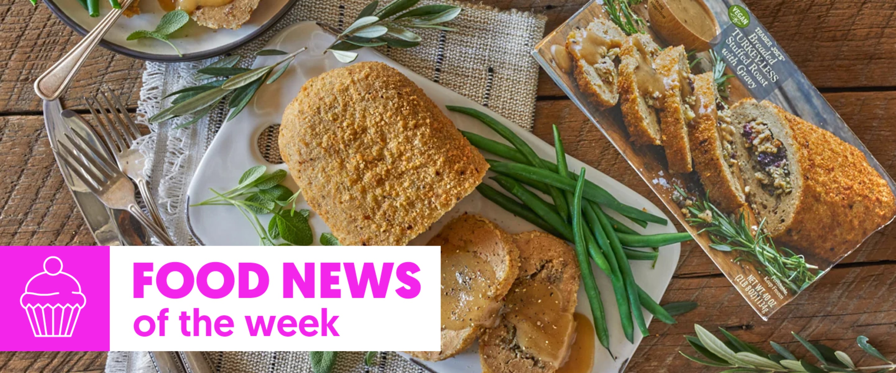 Food News of the Week: Trader Joe’s Turkeyless Roast Returns, Free Meatless Sandwiches, and Peet’s Gets Into Mocktails 
