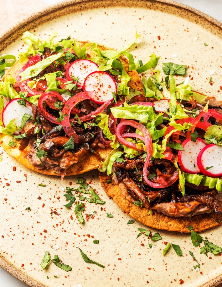 mushroom tostadas