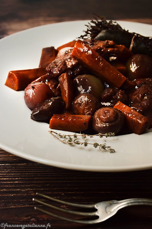 vegan coq au vin