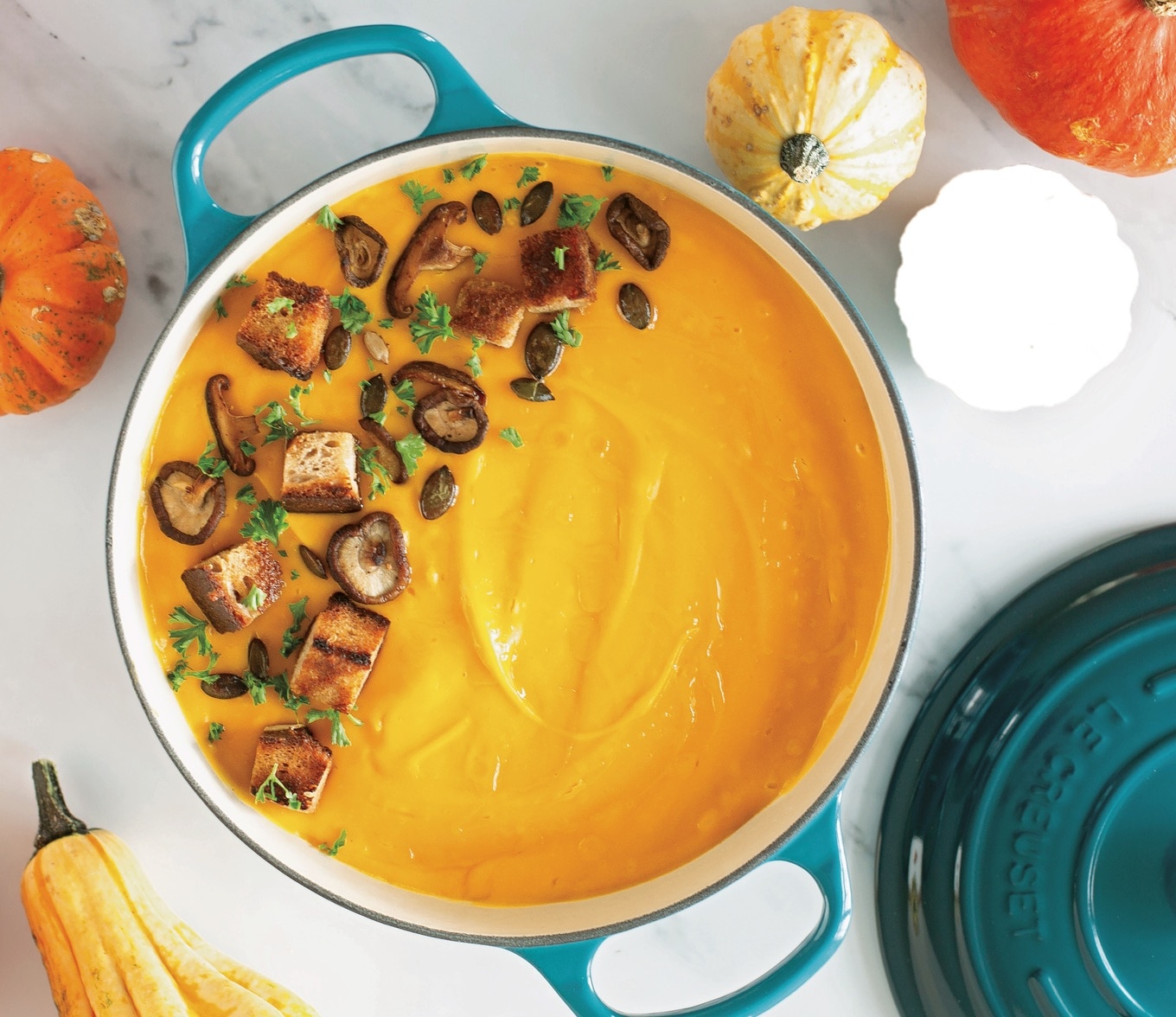 VegNews.EasyPumpkinSoupwithBeans