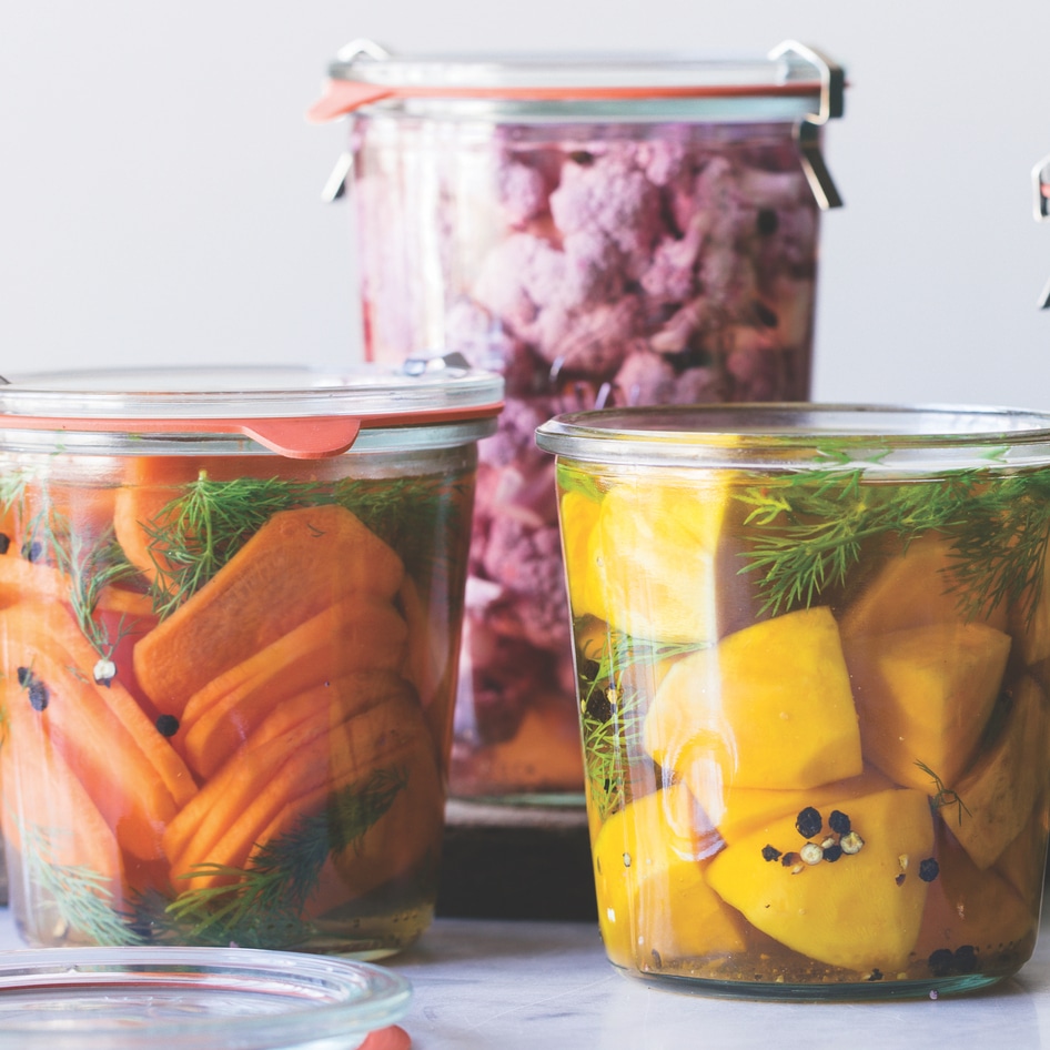 Quick Pickled Rainbow Vegetables