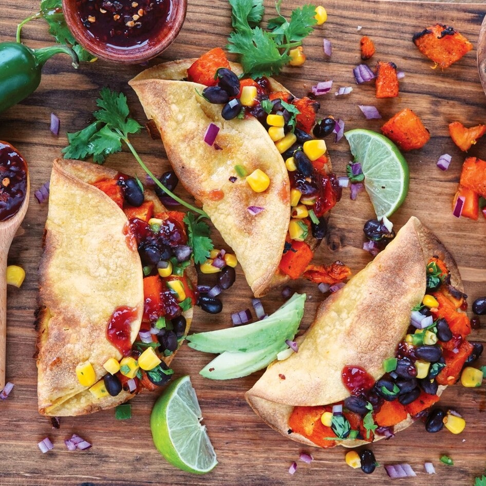 Smoky Vegan Sweet Potato Tacos